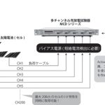 太陽電池(セル)の多チャンネル高速I-V測定