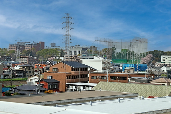 周辺風景　慶応大学矢上キャンパス方面