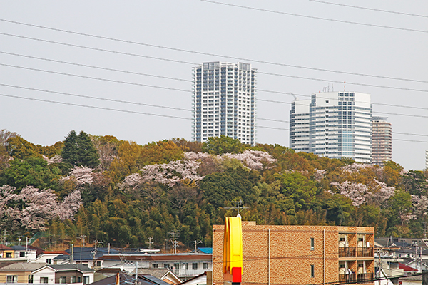 周辺風景　新川崎駅方面