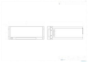 4CHフレーム用EIAラックマウントキット外観図PDF